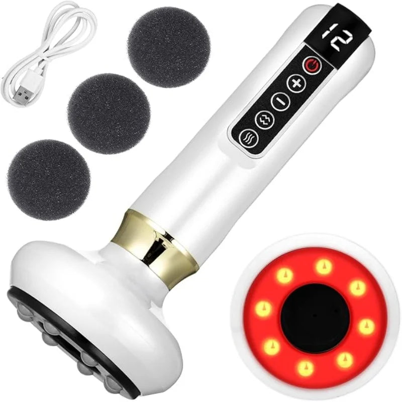USB Powered Full Body Cupping Scraping and Massage Device for Home Spa Therapy and Daily Wellness Benefits
