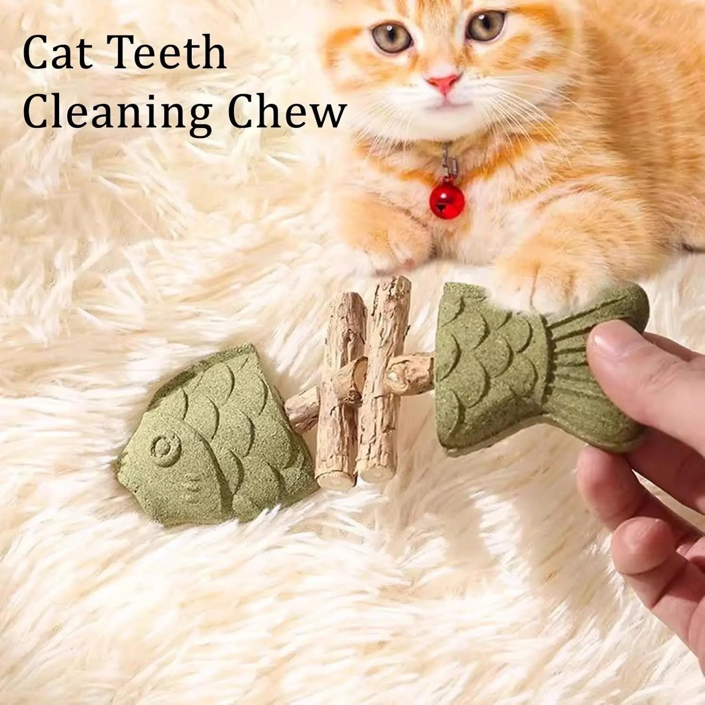 Dental Health Cat Chew Toy With Catnip And Silvervine