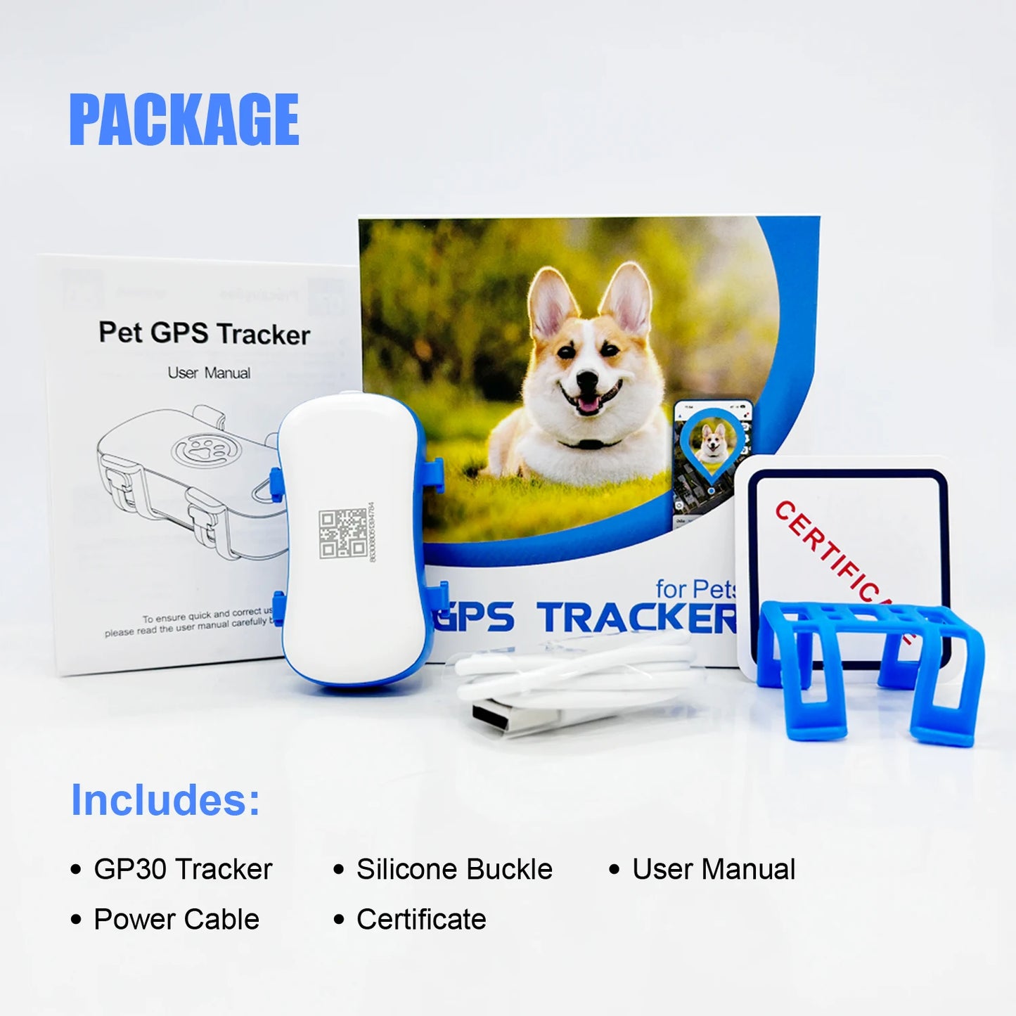 Wanwaytech GPS Pet Tracker Real Time Global Tracking For Dogs And Cats With Alerts