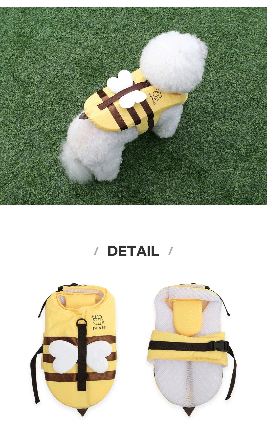 Summer Dog Swimsuit And Life Jacket Waterproof Harness Breathable Pet Safety Gear