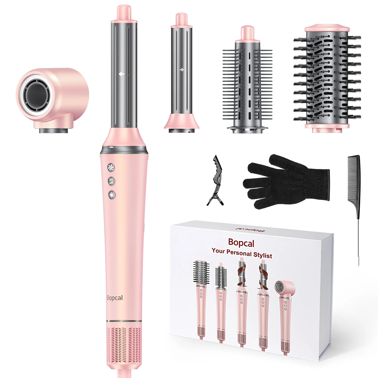 BOPCAL FiveinOne Hair Dryer Hot Air Comb 1200W Pro