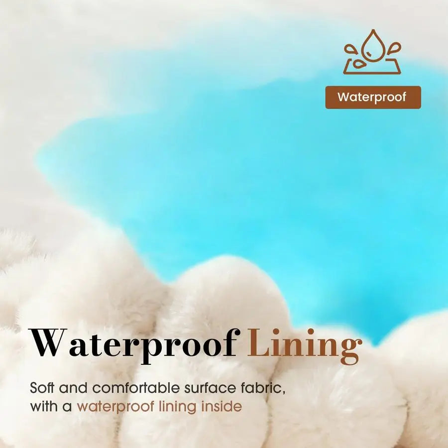 Orthopedic Dog Bed With Waterproof Lining And Plush Surface