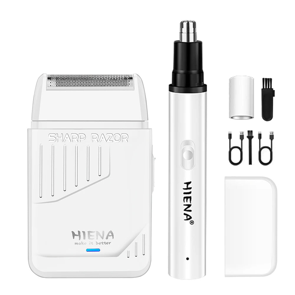 HIENA Pro Hair Clippers Kit 4 Piece Electric Grooming Set
