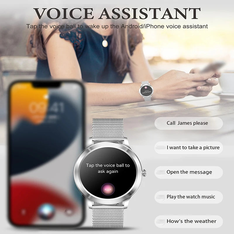 Smart Watch For Women Fitness Tracker With Wireless Calls