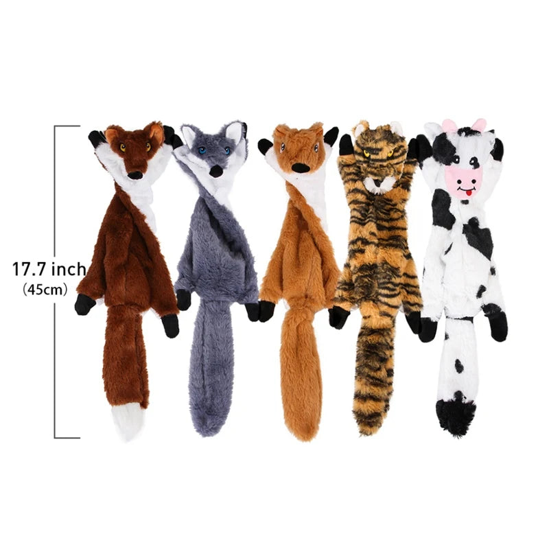 Soft Plush Dog Toy With Squeaker Bite Resistant Interactive Chew Toy For Dogs And Puppies