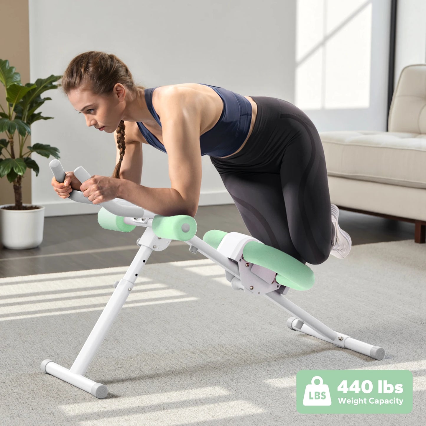 MERACH Ab Machine Adjustable Trainer For Core And Abs Home Gym Fitness Equipment
