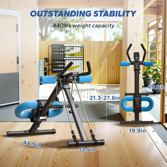MERACH Ab Machine Adjustable Trainer For Core And Abs Home Gym Fitness Equipment