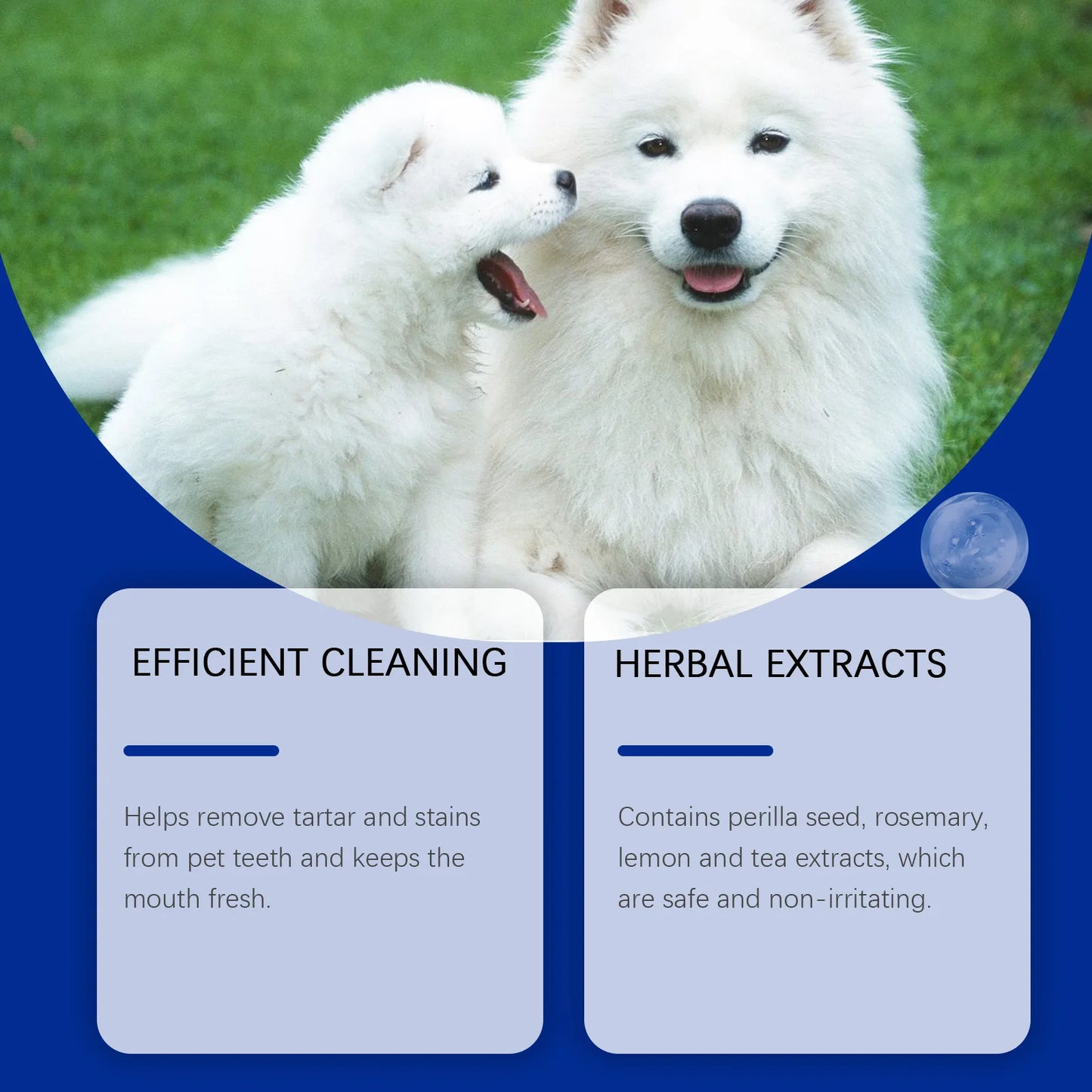 YEGBONG Dog Teeth Cleaning Powder 80g Dental Care Fresh Breath Tartar Removal Brightens Teeth