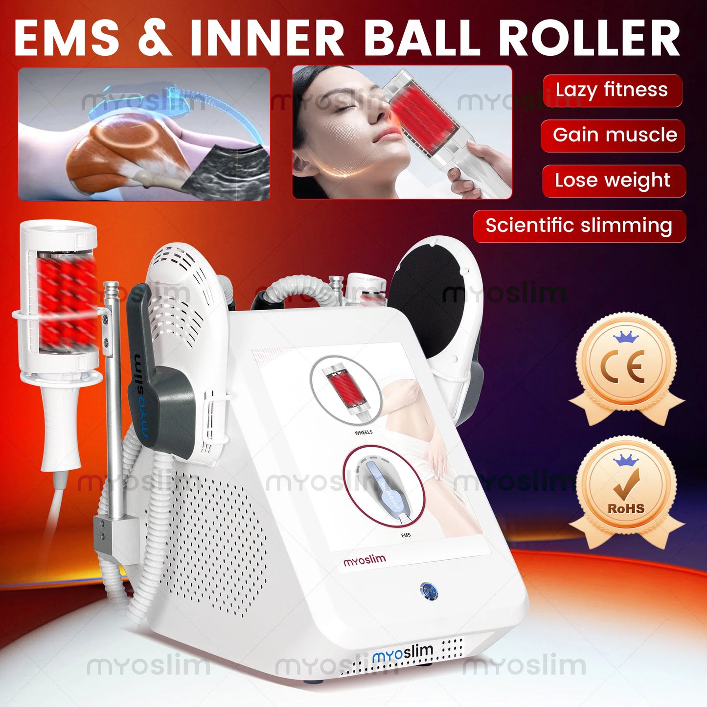 EMS Roller 2-in-1 Body Sculpting Machine for Salon and Home
