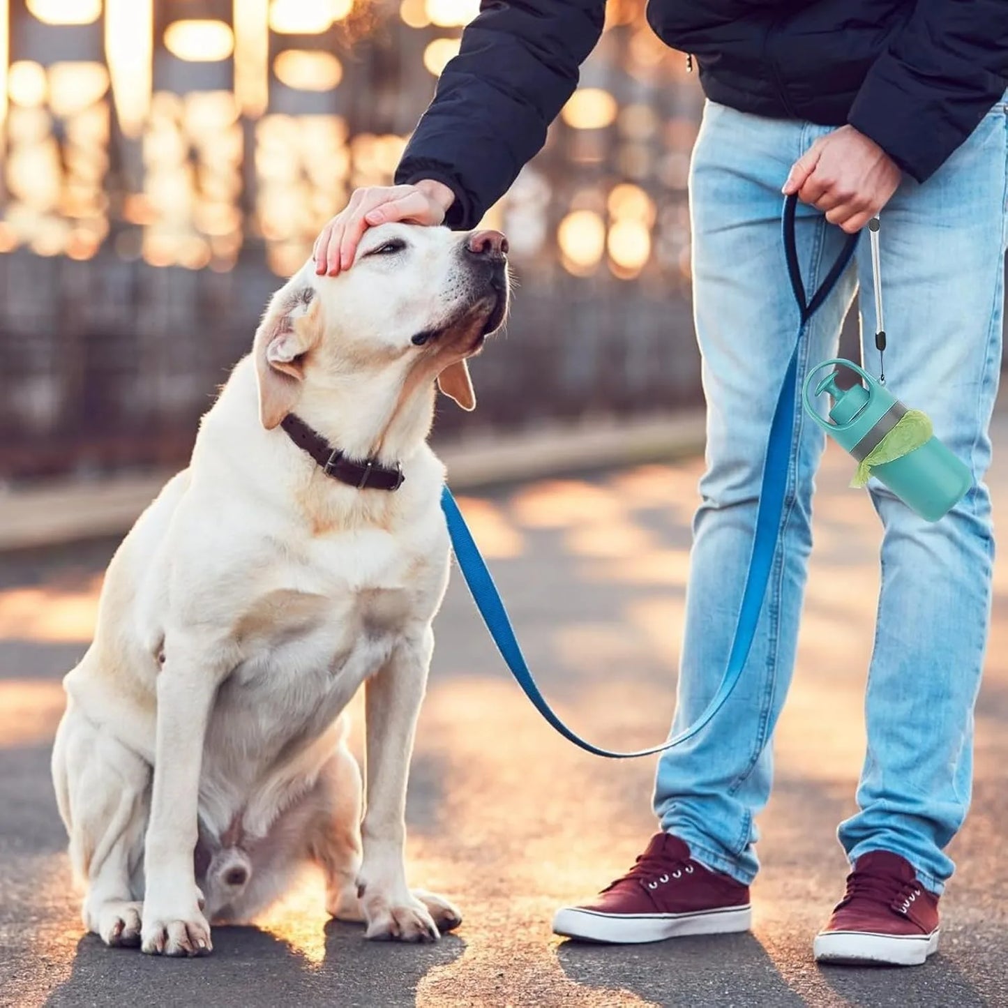 Portable No Touch Dog Pooper Scooper With Waste Bag Holder