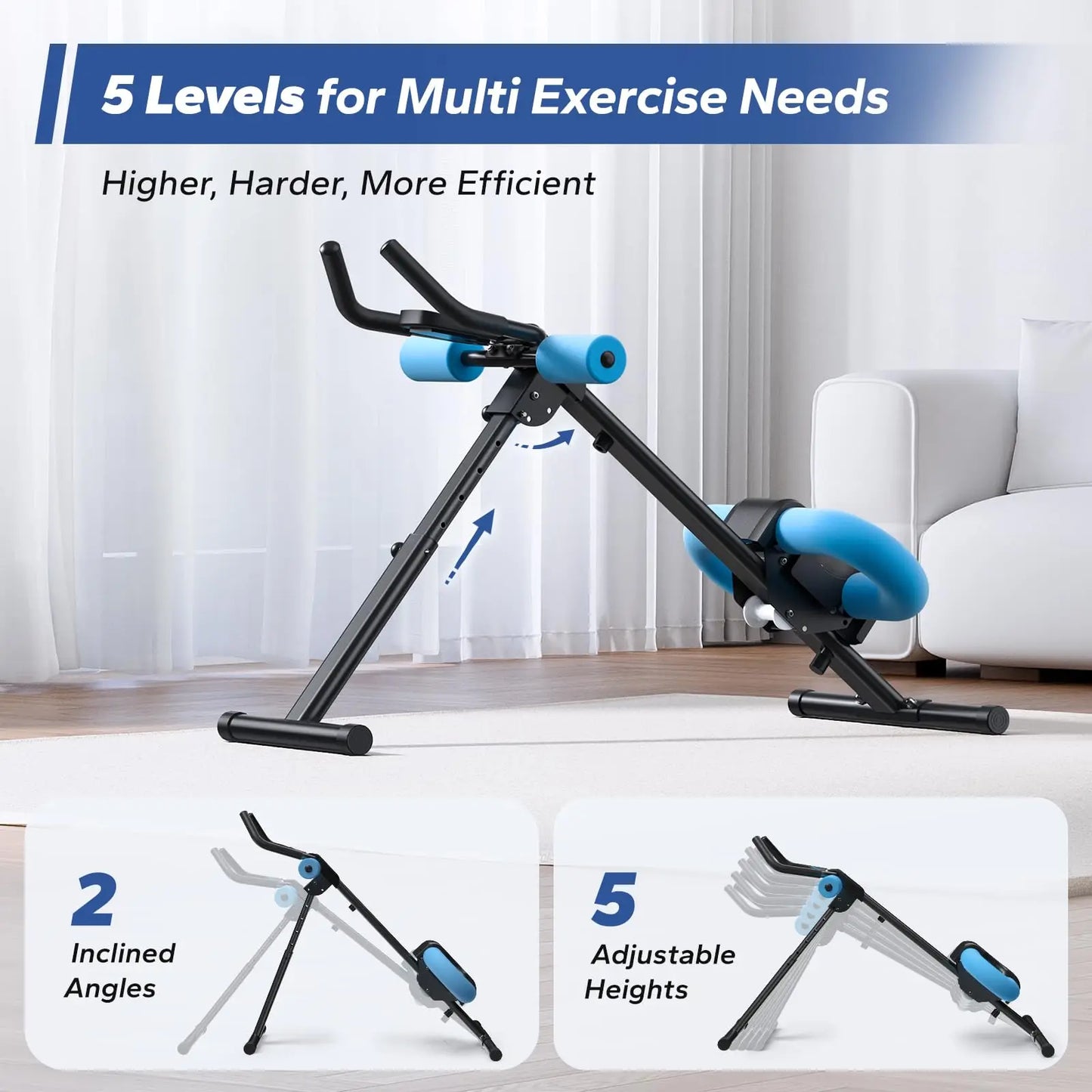MERACH Ab Machine Adjustable Trainer For Core And Abs Home Gym Fitness Equipment