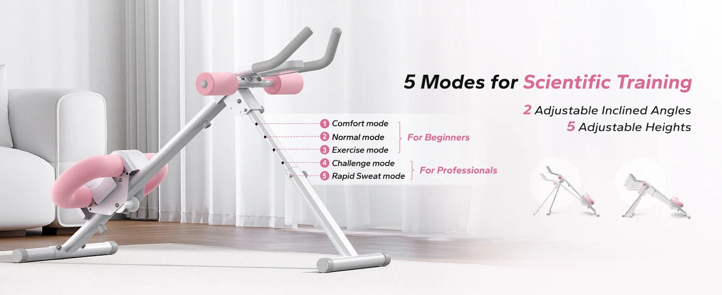 MERACH Ab Machine Adjustable Trainer For Core And Abs Home Gym Fitness Equipment
