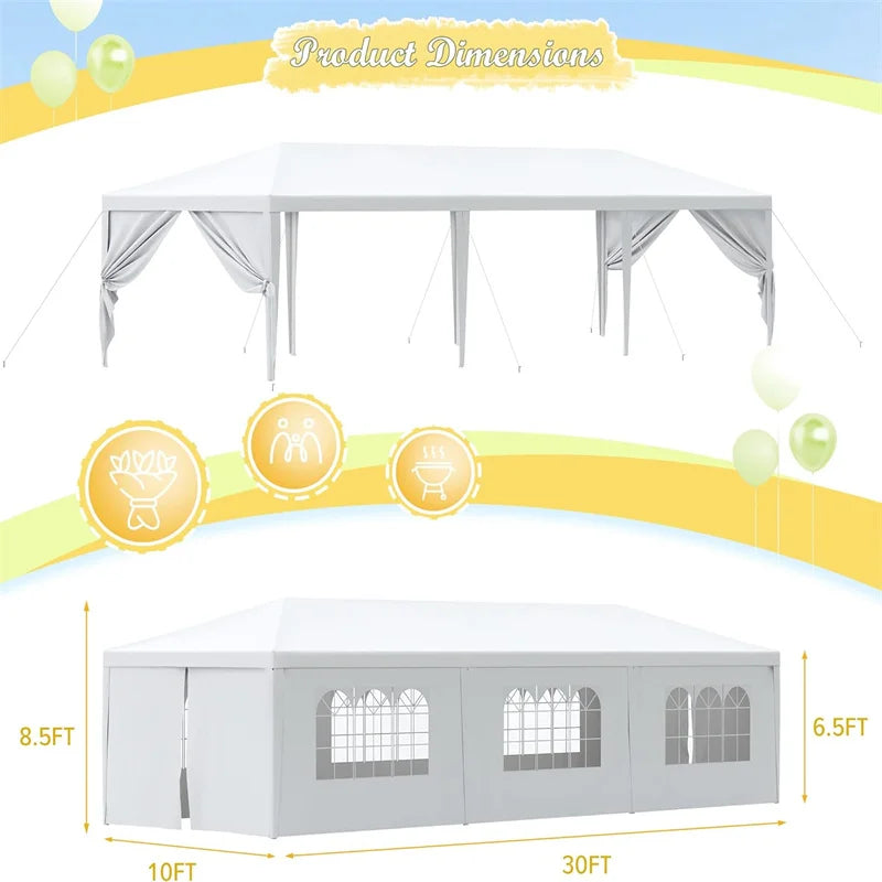 Tooluck Outdoor Party Tent Canopy With Sidewalls Waterproof