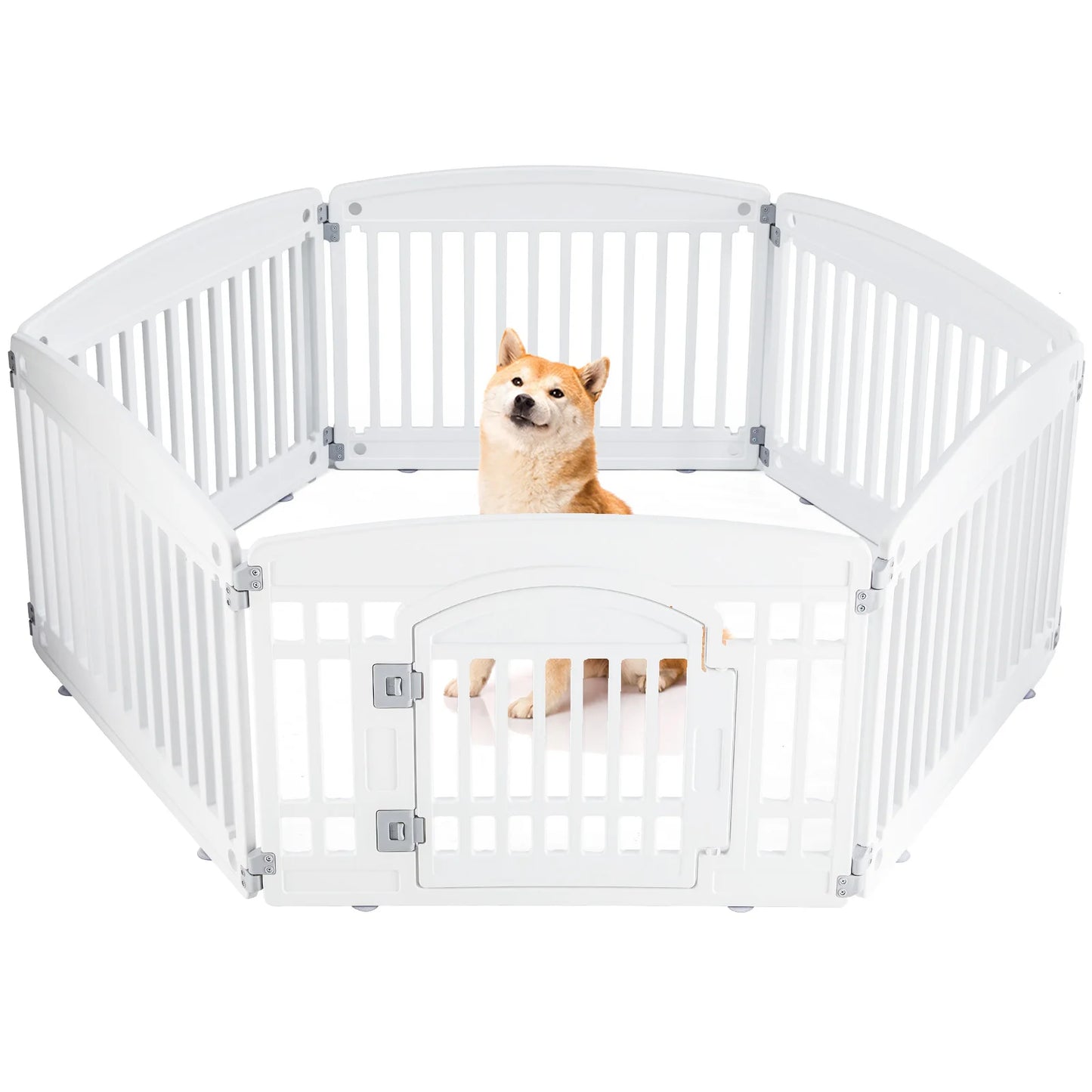 6-Panel Dog Playpen Foldable Indoor Outdoor Fence