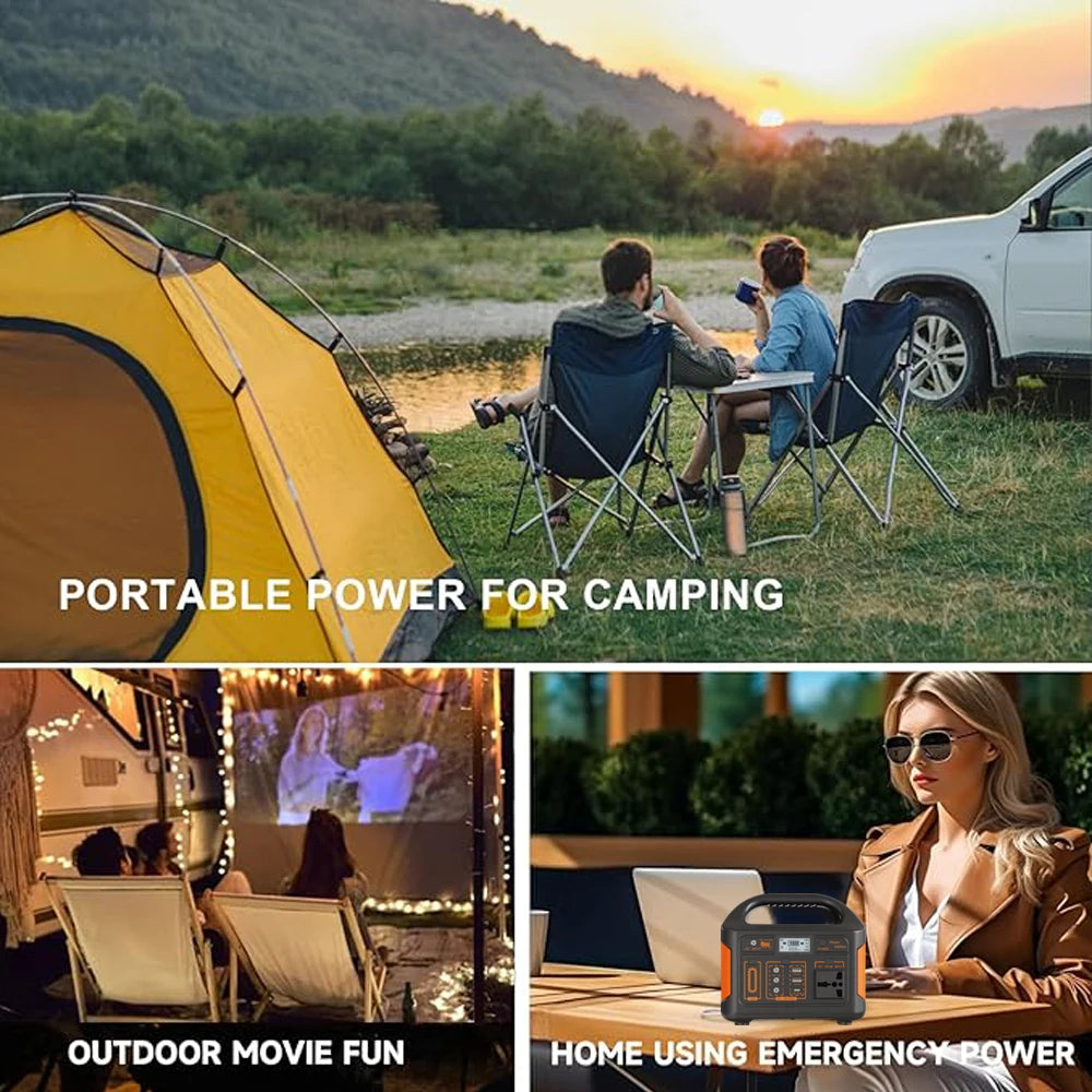 GaiaRay 256Wh LiFePO4 Portable Power Station Solar Generator For Camping And Outdoors