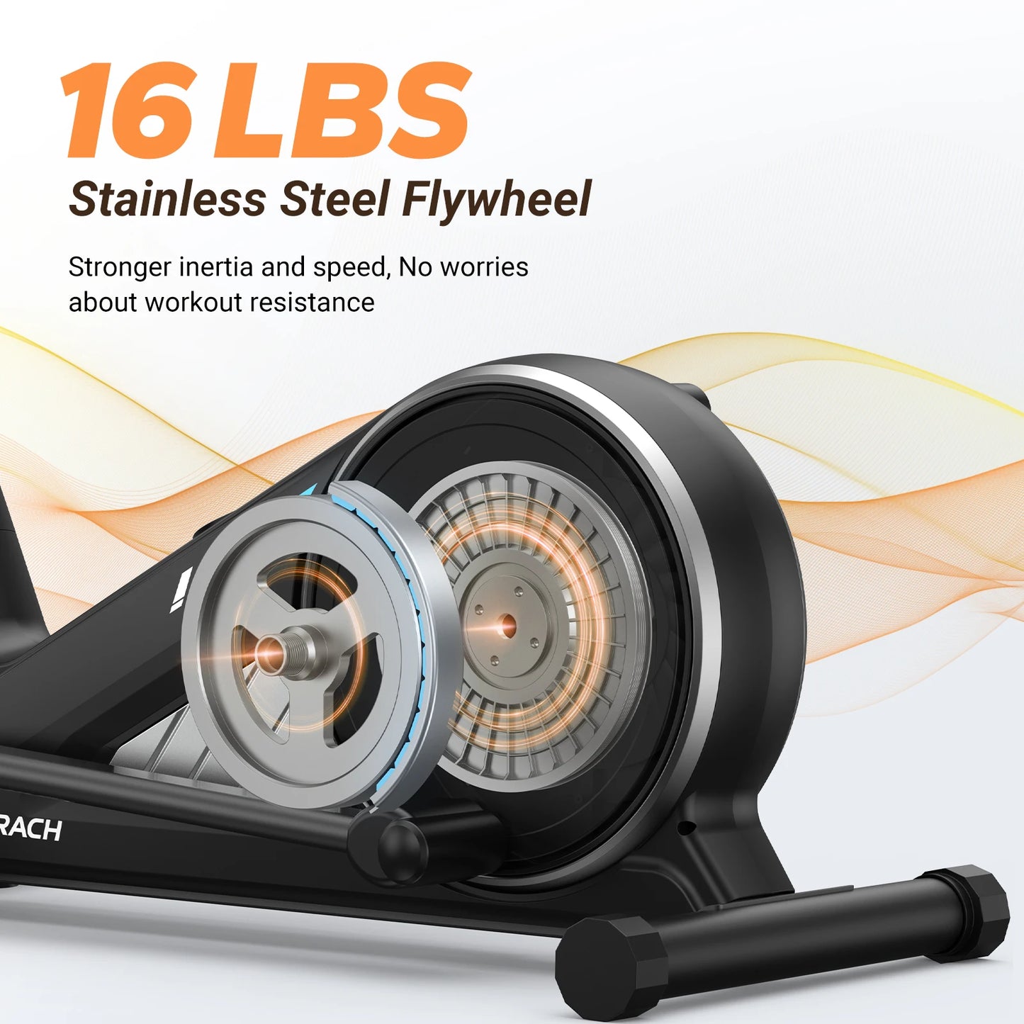 MERACH Elliptical Machine With Hyper Quiet Magnetic Drive And 16 Resistance Levels For Home Cardio