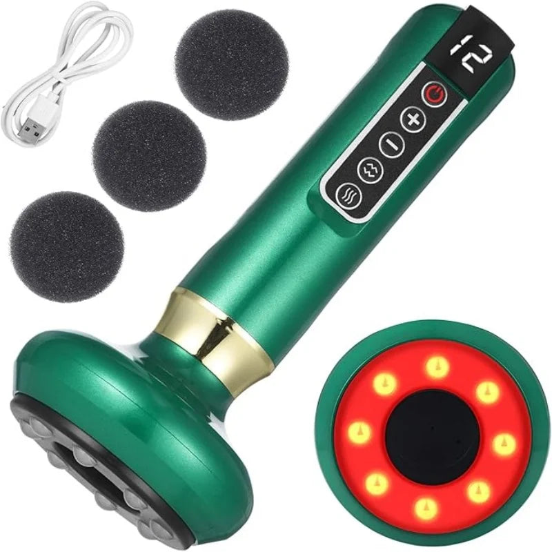USB Powered Full Body Cupping Scraping and Massage Device for Home Spa Therapy and Daily Wellness Benefits