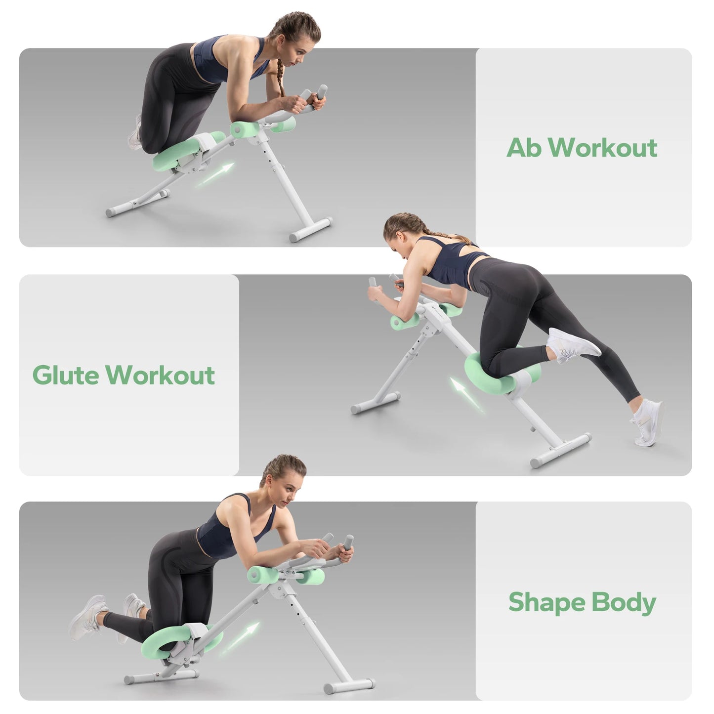 MERACH Ab Machine Adjustable Trainer For Core And Abs Home Gym Fitness Equipment