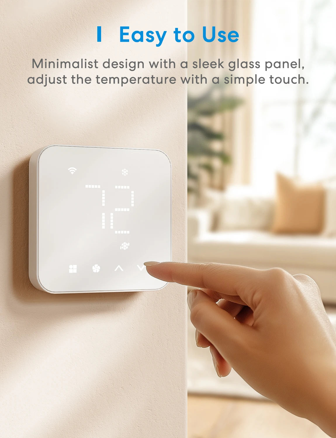 Meross Matter Smart US WiFi Thermostat For Alexa HomeKit