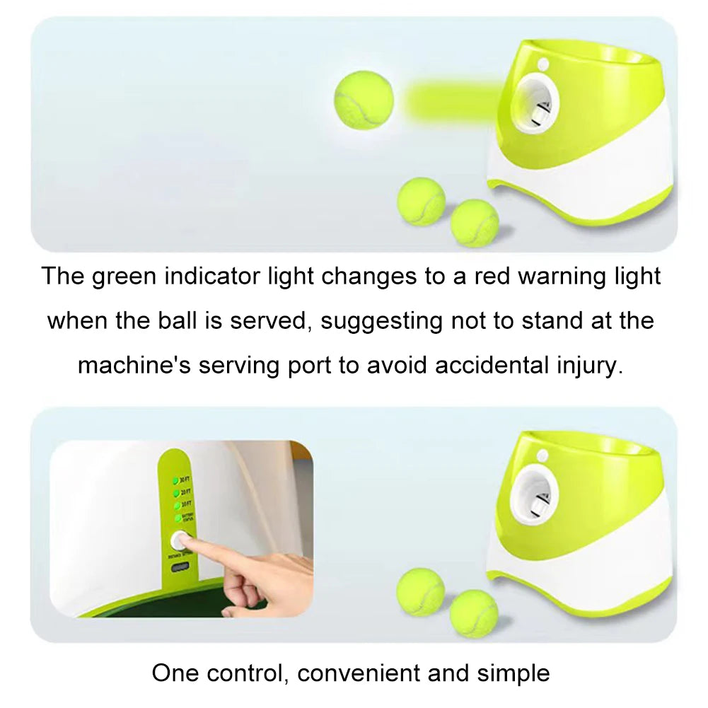 Pet Prime Automatic Dog Ball Launcher Indoor Outdoor Play