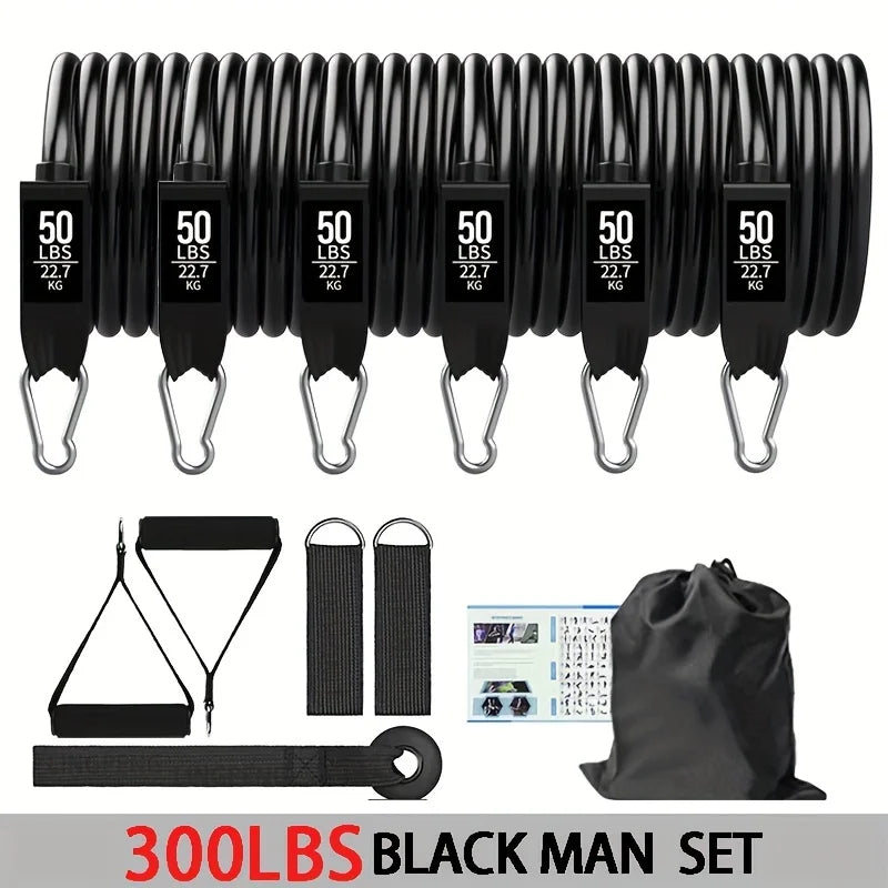 Resistance Bands Set With Door Anchor And Ankle Straps