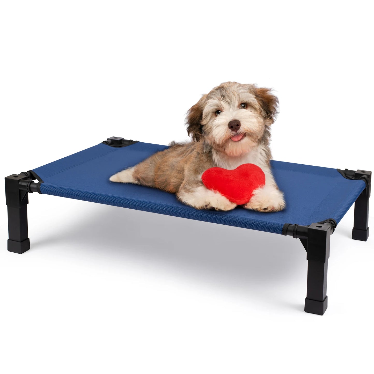 Elevated Dog Bed With Breathable Mesh Frame Portable Cot