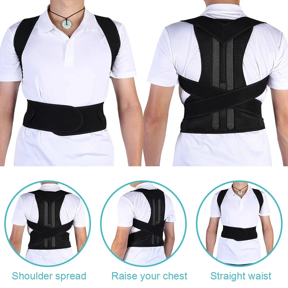 Lumbar Posture Corrector Vest With Adjustable Back Support