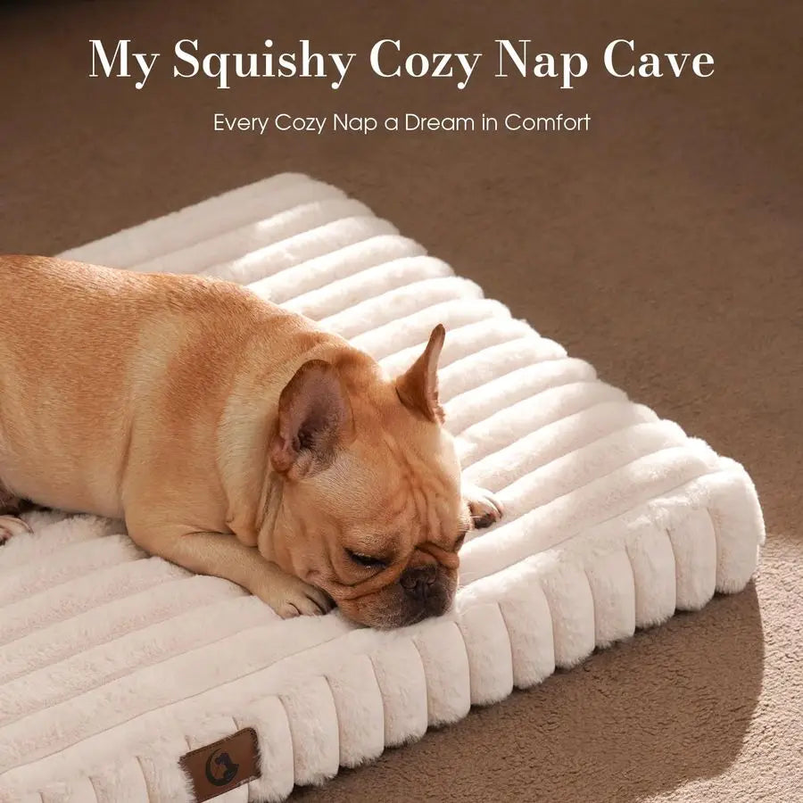 Orthopedic Dog Bed With Waterproof Lining And Plush Surface