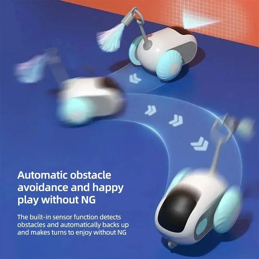Automatic Rolling Remote Control Cat Toy Car For Pets