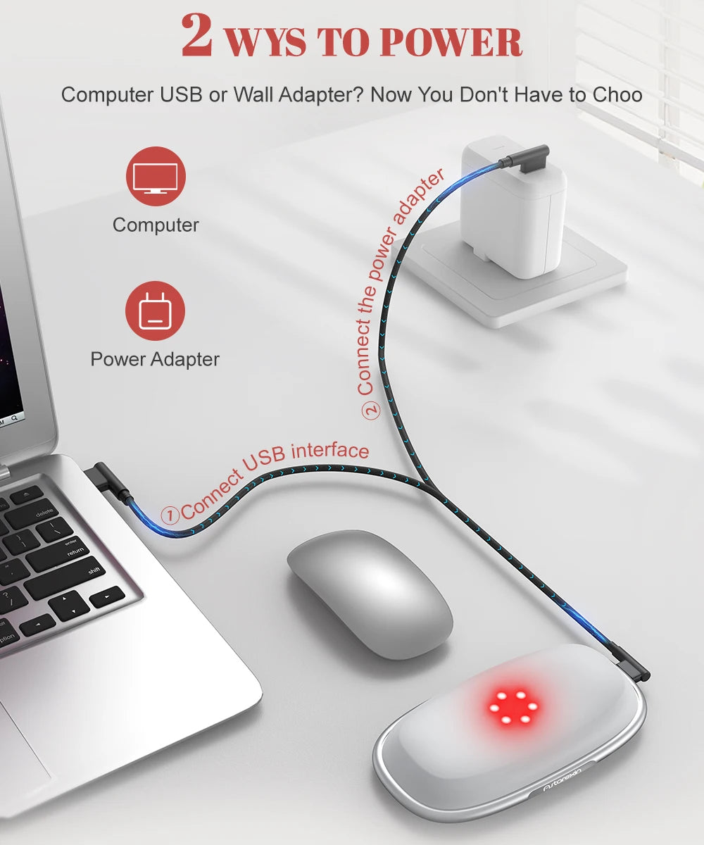 Astarexin Red Light Therapy Mouse Wrist Rest 660nm 850nm