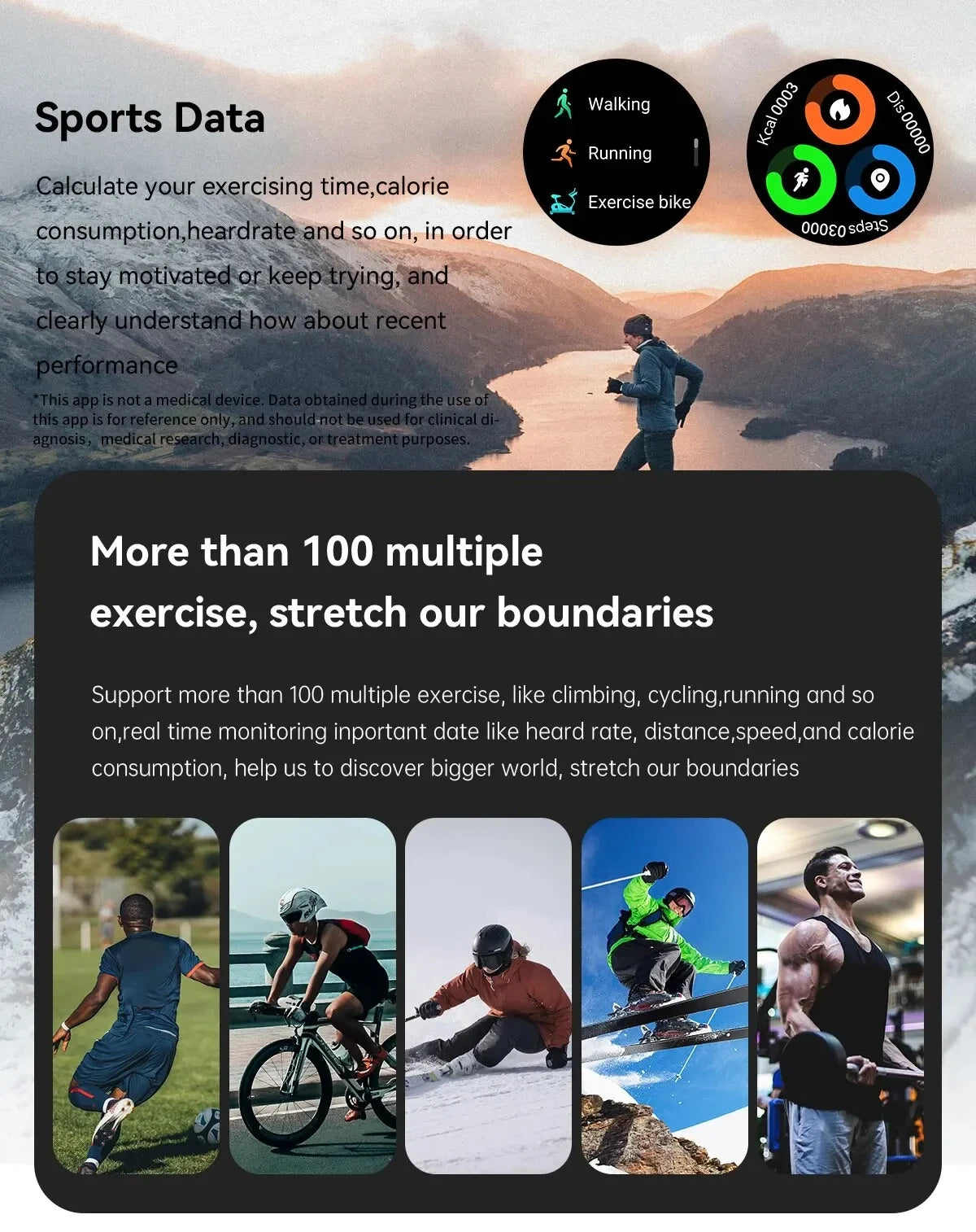 LIGE Military Smartwatch 1.39 Inch AMOLED 400mAh Battery Waterproof Heart Rate Bluetooth Call