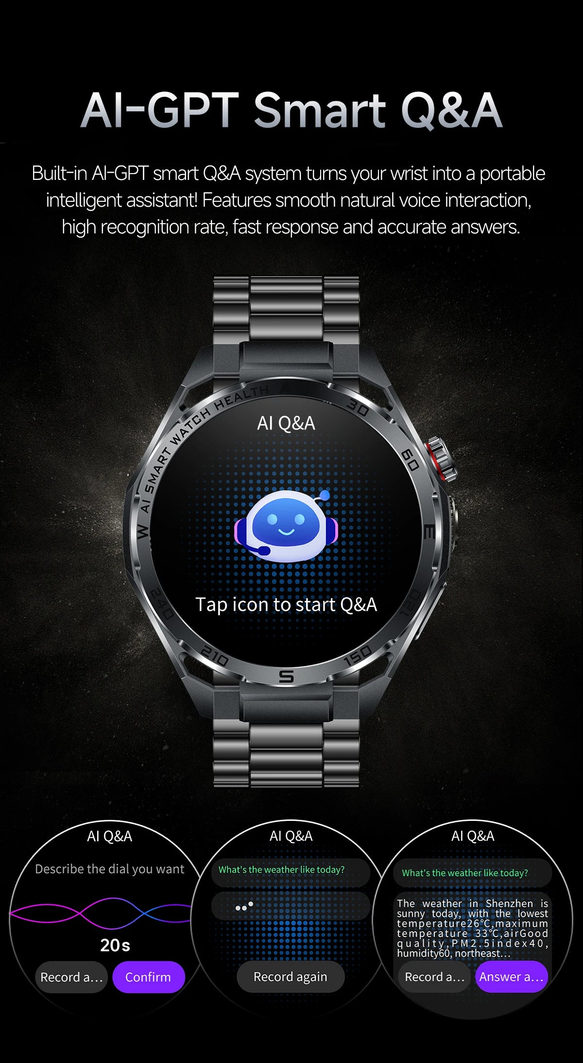 Smart Health Watch With ECG And PPG Body Fat Analysis Uric Acid BP Blood Oxygen Bluetooth Calling