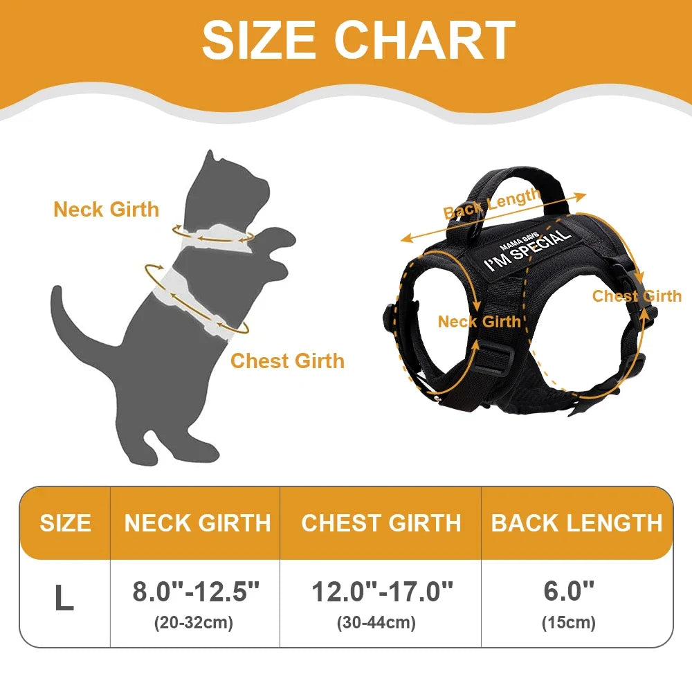 Didog Nylon Cat Harness Vest With Handle Military Tactical Style For Cats And Small Dogs