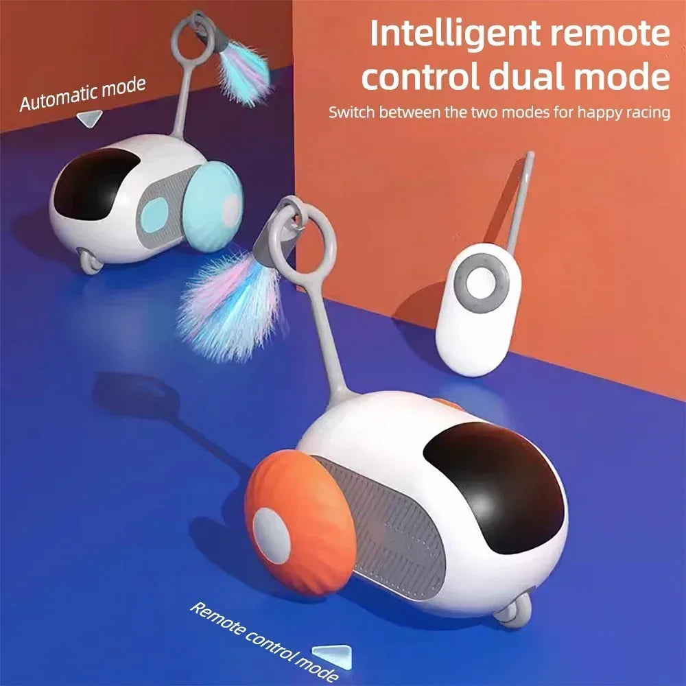 Automatic Rolling Remote Control Cat Toy Car For Pets