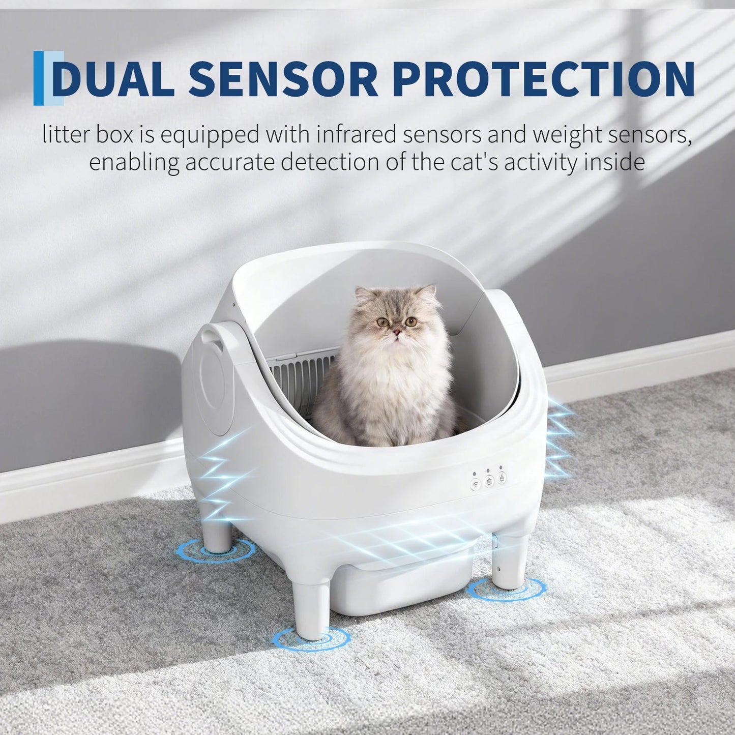 HiMISS Self Cleaning Automatic Cat Litter Box APP Control