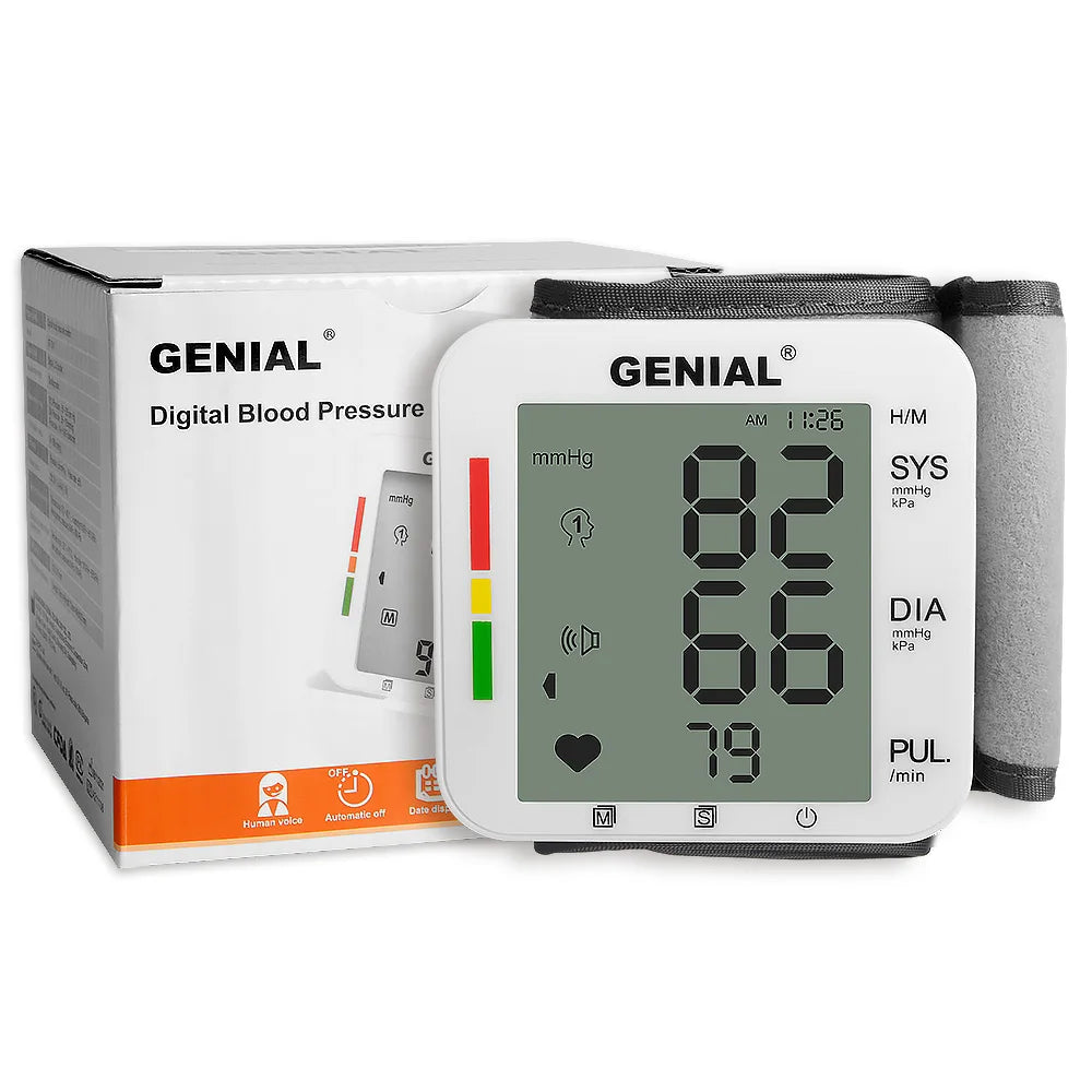 Blood Pressure Wrist Cuff Universal, Large LCD, 2-User