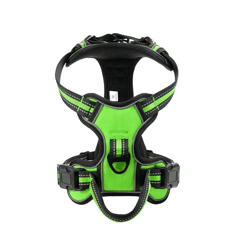 Adjustable Reflective Nylon Dog Harness No Pull Vest