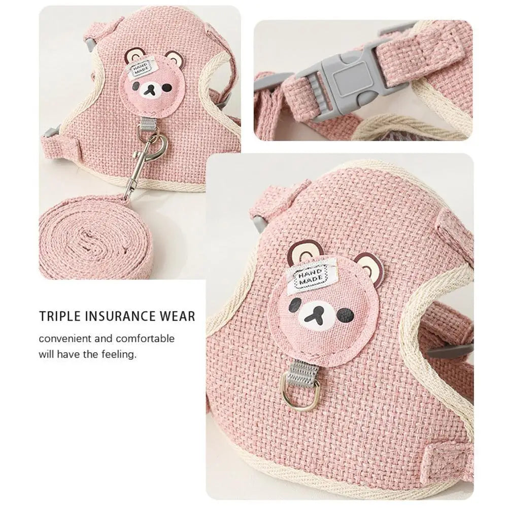 Breathable Pet Harness Leash For Small Dogs And Cats