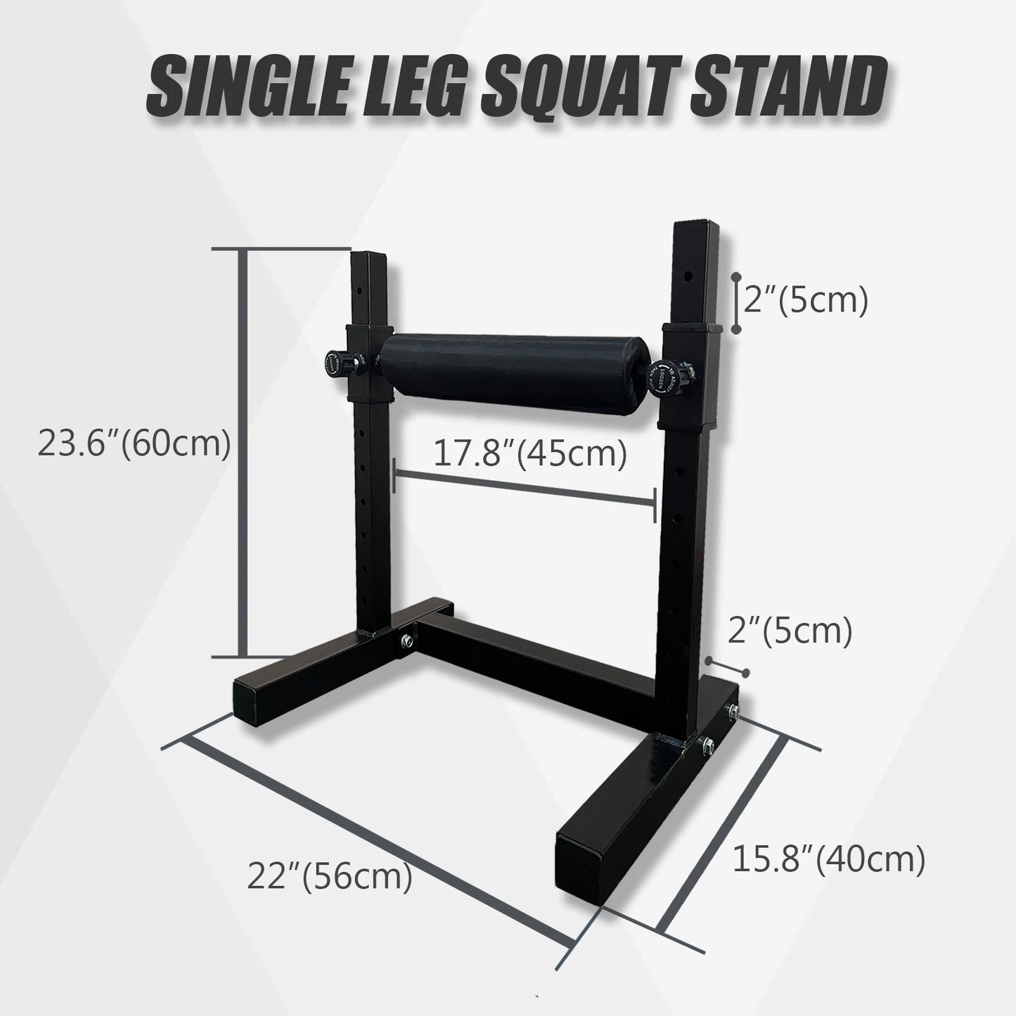 MARSAFIT Bulgarian Split Squat Stand With Single Leg Roller
