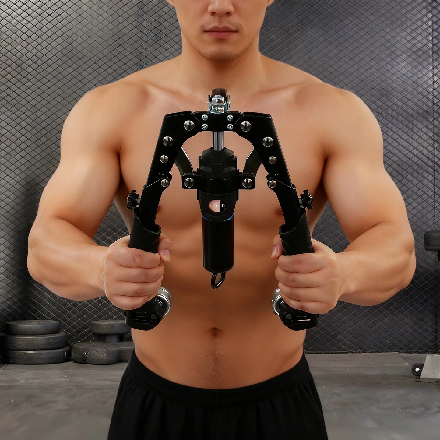 Hydraulic Power Twister Arm Blaster For Forearm And Biceps Adjustable 22To440Lbs