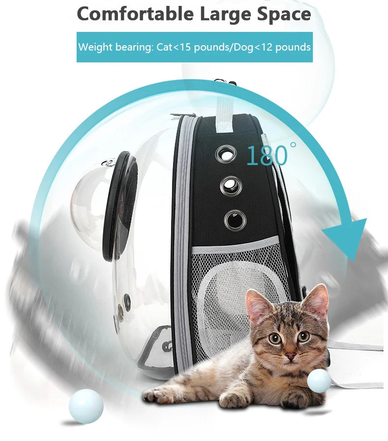 Space Capsule Pet Carrier Backpack For Cats And Dogs