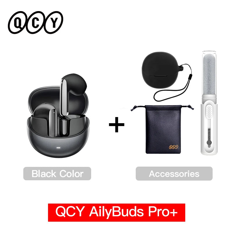 QCY HT10 AilyBuds Pro Wireless Earphones ANC HiRes LDAC Bluetooth Five Three Adaptive Multipoint