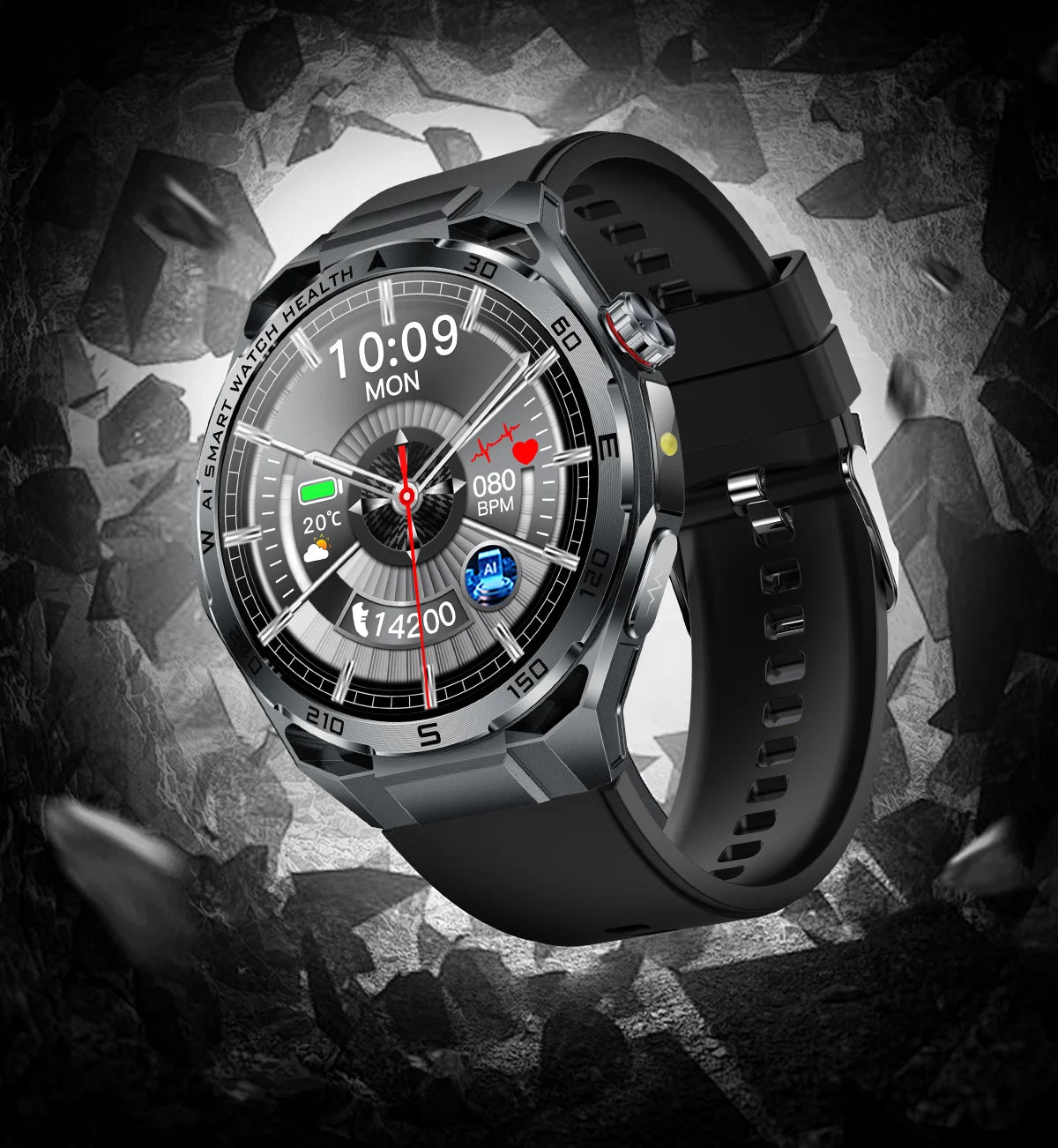 Smart Health Watch With ECG And PPG Body Fat Analysis Uric Acid BP Blood Oxygen Bluetooth Calling