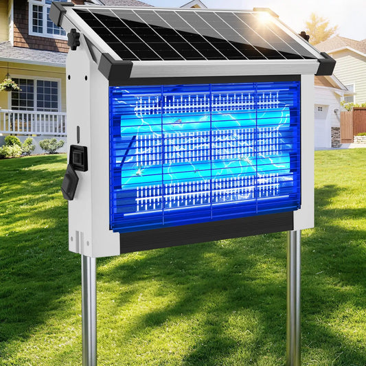 Solar Bug Zapper Outdoor 4500V Mosquito Killer for Garden