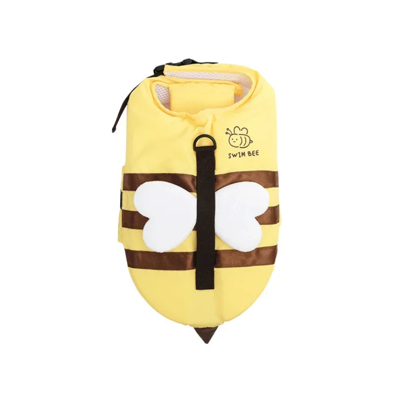 Summer Dog Swimsuit And Life Jacket Waterproof Harness Breathable Pet Safety Gear