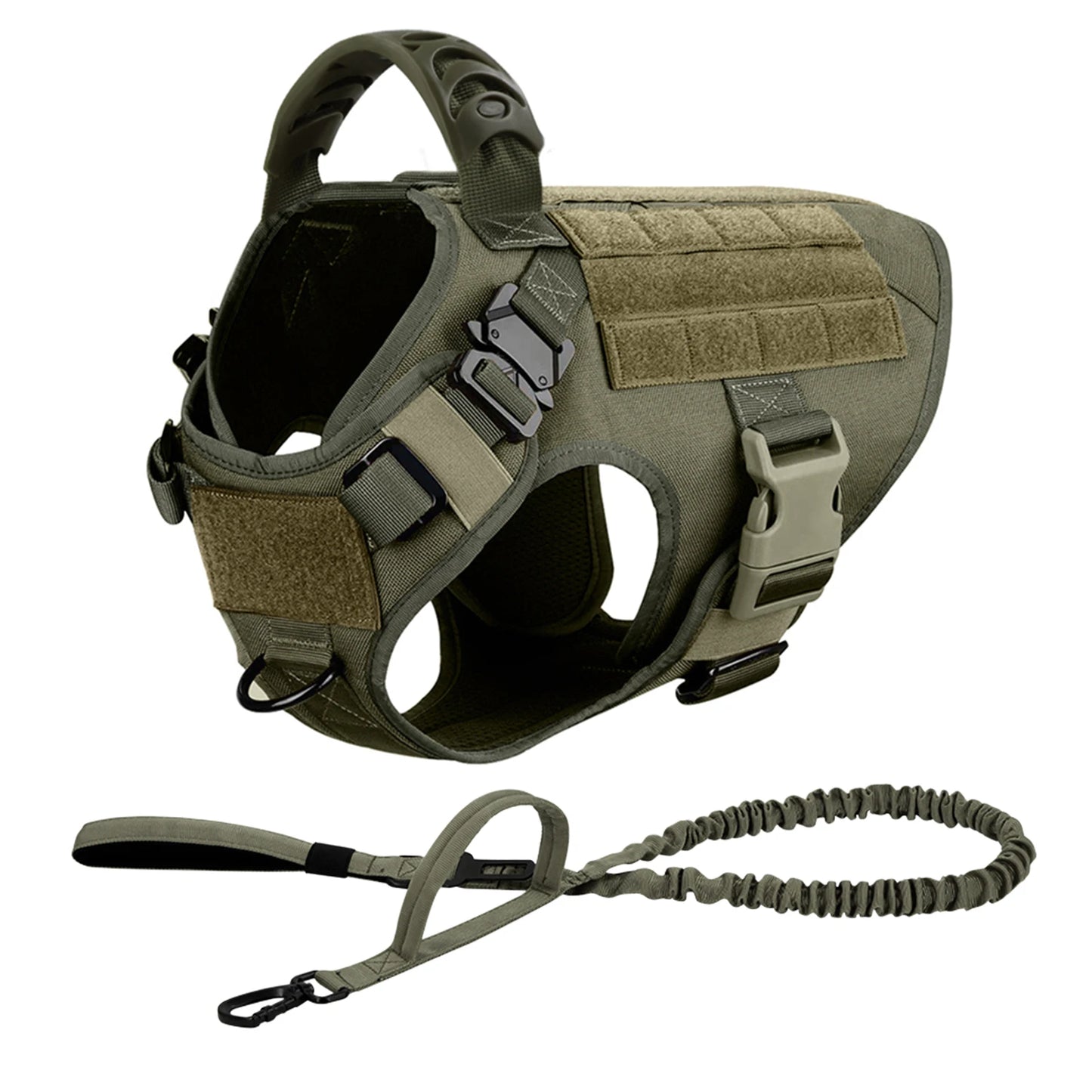 PETRAVEL Tactical Dog Harness Leash Set for Working Dogs