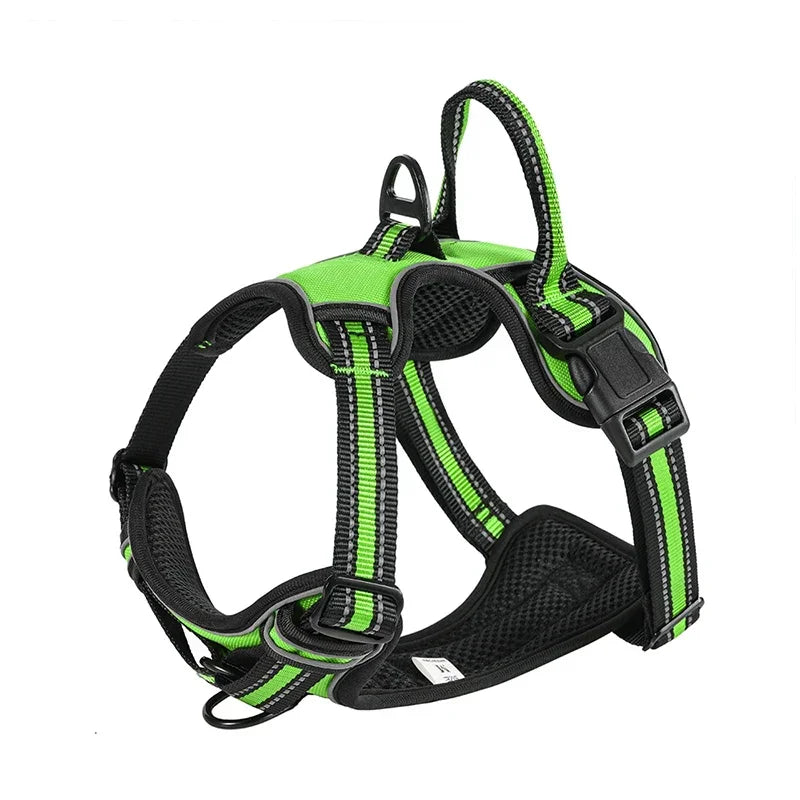 Adjustable Reflective Nylon Dog Harness No Pull Vest