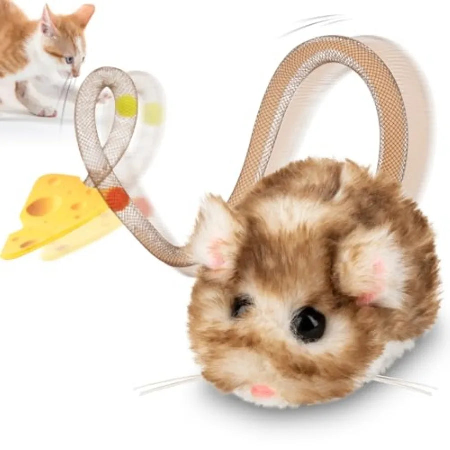 Interactive MigiMouse Cat Toy 360 Degree Rolling Spin Motion Sensor