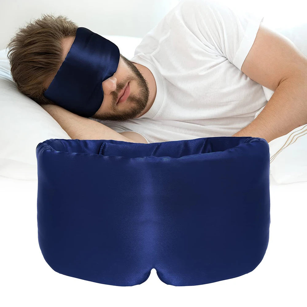 Mulberry Silk Sleep Mask With Adjustable Headband For Light Blocking
