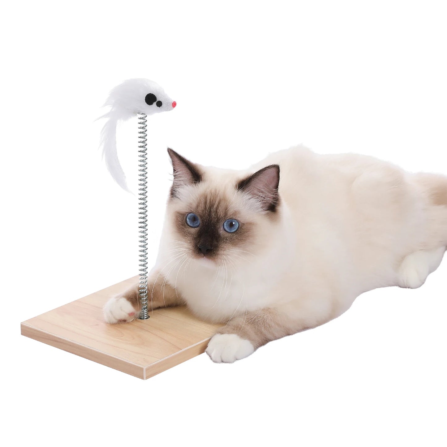PAWZ Road Wood Cat Condo With Scratching Pad And Mats